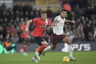 Barkley (L) could not exert his influence on the game for Luton.